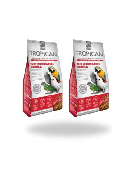 2X1 pienso para loro grande HAGEN TROPICAN ALTA ENERGIA 820 gr.